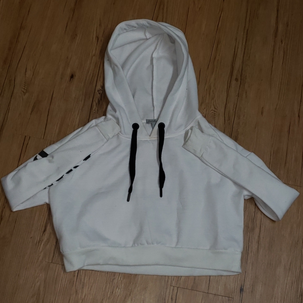 ♡ Charlotte Russe Hooded Crop Top ♡